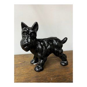Urinating Peeing Dog Doorstop Cast Iron Dirty Santa Gift Funny Cute Scotty Puppy